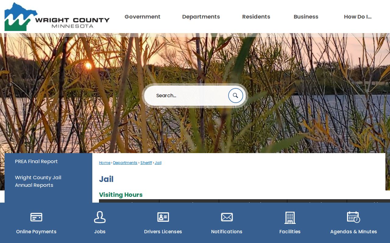 Wright County Jail release records and report hub